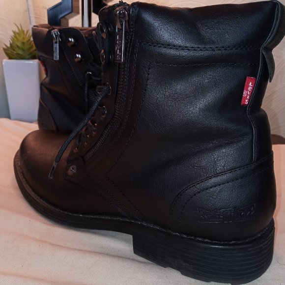 Levi Faux Leather Boots - Picture 1 of 6